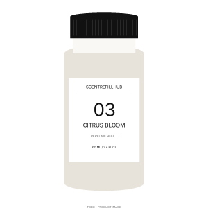 Citrus Bloom 03 — TODO product photography Citrus Bloom 100ml perfume refill bottle — TODO image