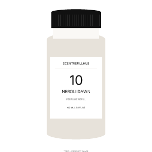 Neroli Dawn 10 — TODO product photography Neroli Dawn 100ml perfume refill bottle — TODO image
