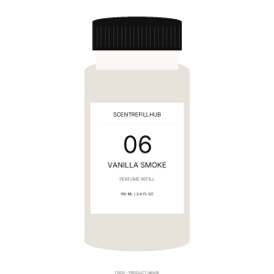 Vanilla Smoke 06 — TODO product photography Vanilla Smoke 100ml perfume refill bottle — TODO image